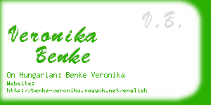 veronika benke business card